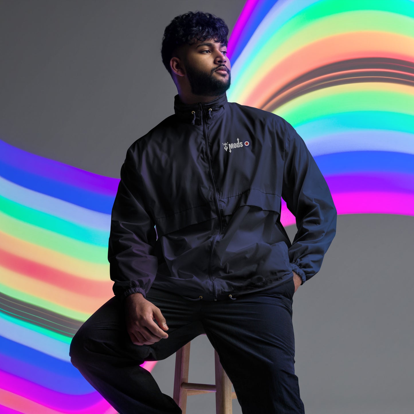 Mods Scooter Logo Unisex windbreaker