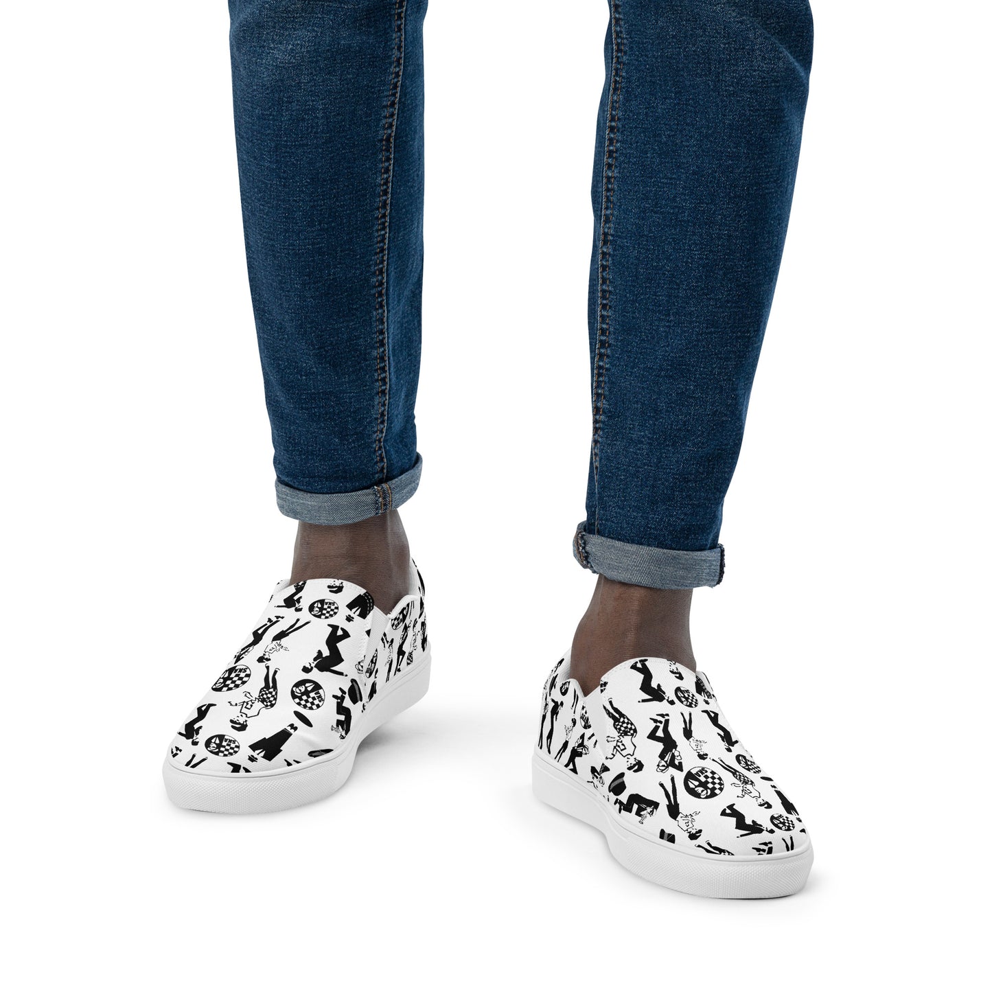 Ska 2 tone Men’s slip-on canvas shoes