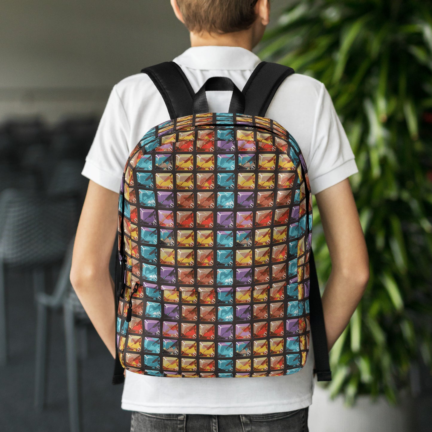 Diamond grid game Backpack