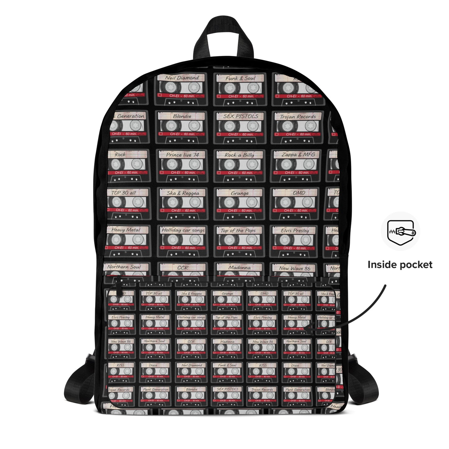 Music Cassette Backpack