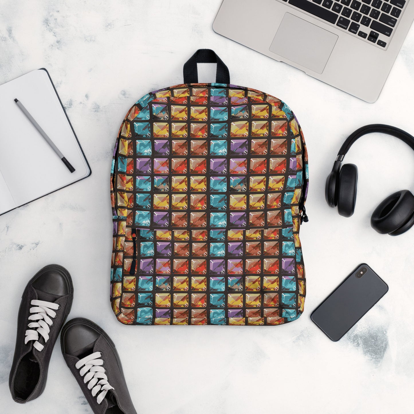 Diamond grid game Backpack