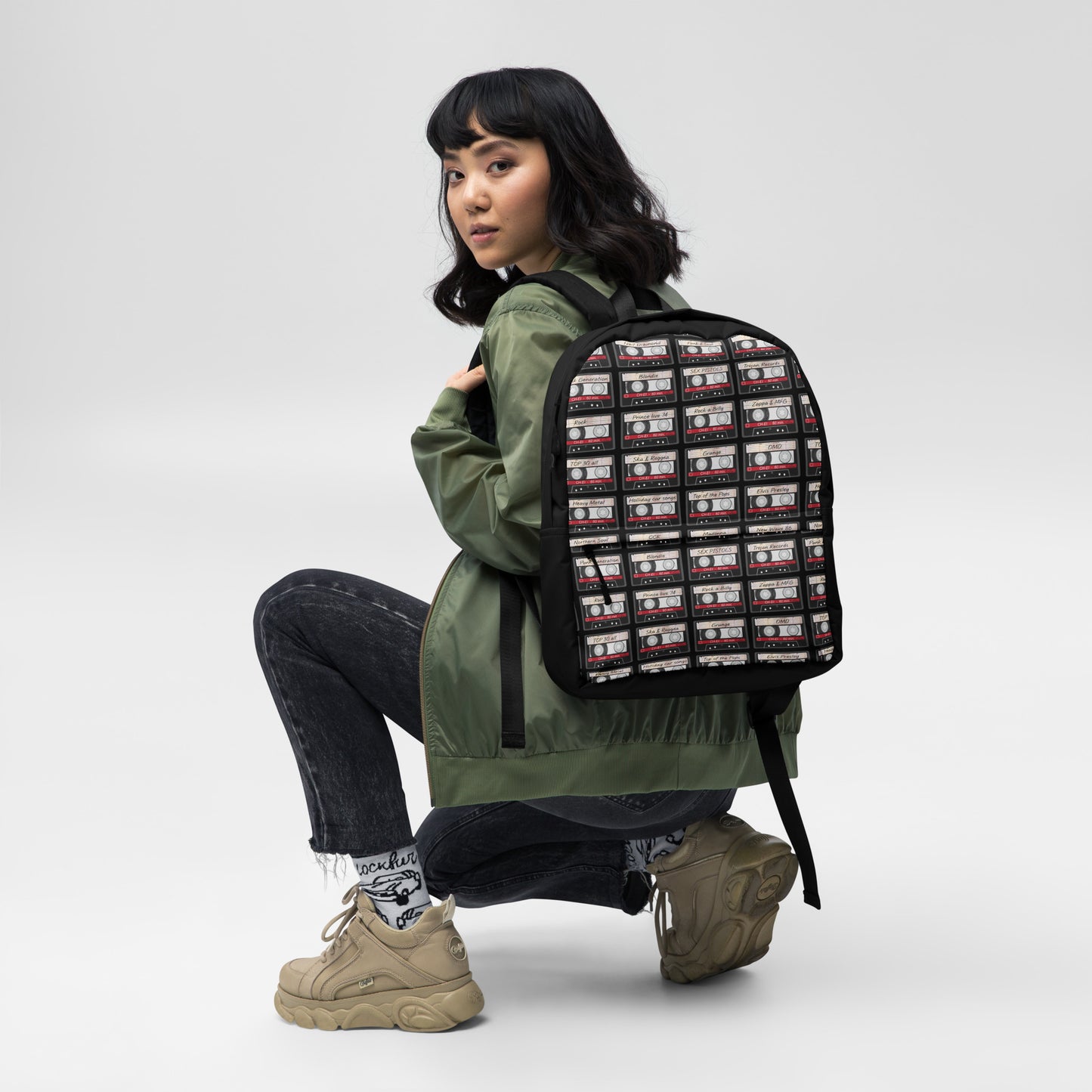 Music Cassette Backpack