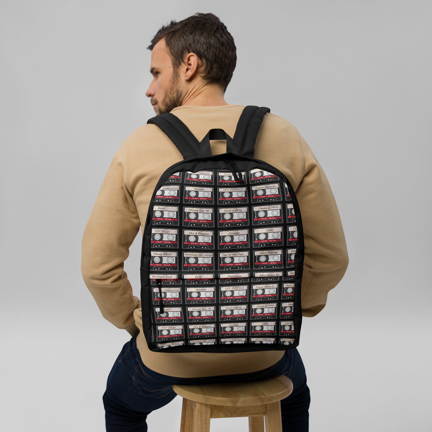 Music Cassette Backpack