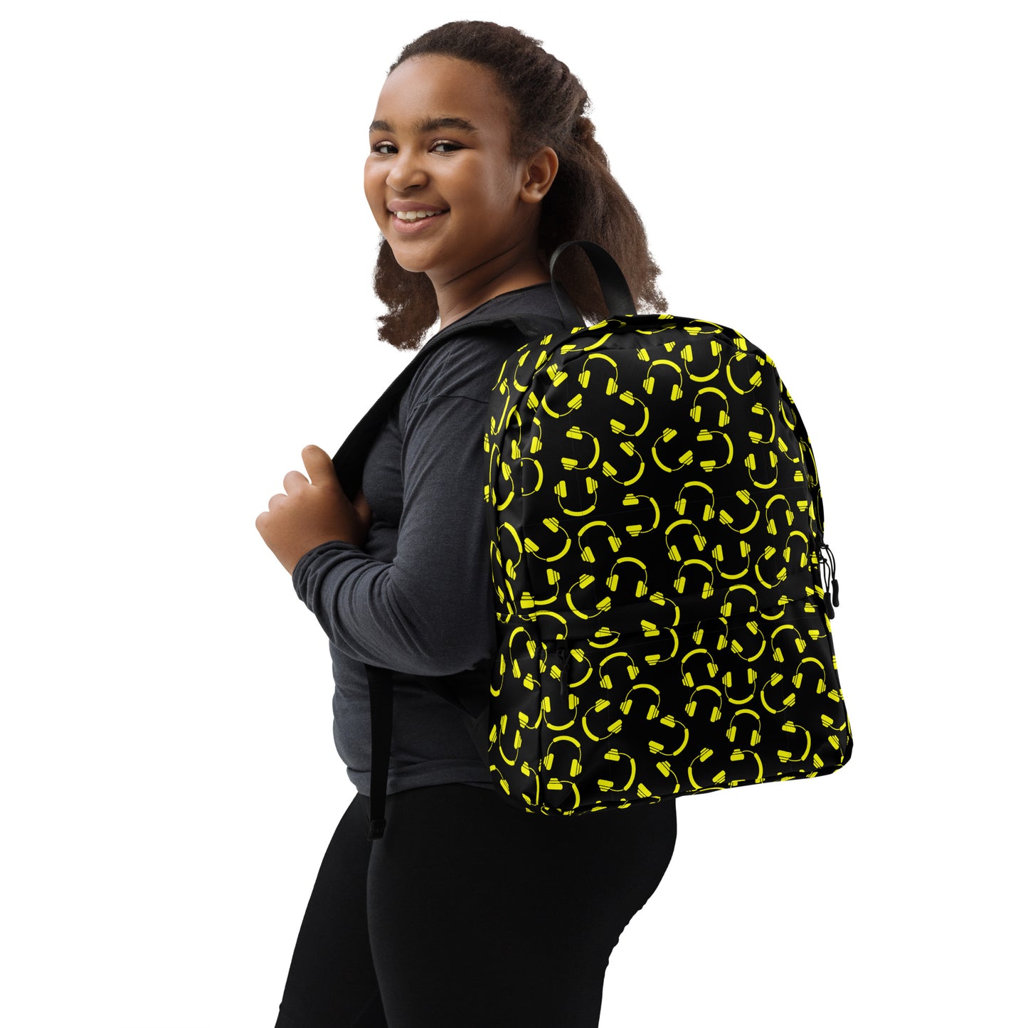 smiley dj headset Backpack