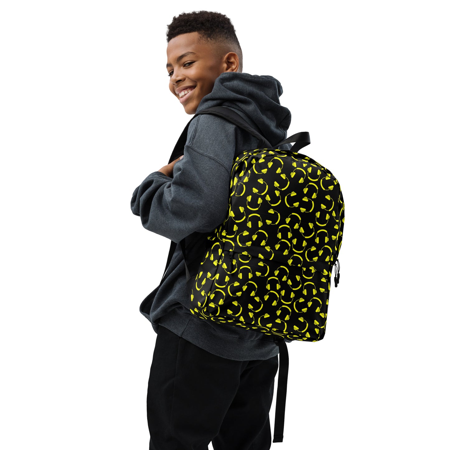 smiley dj headset Backpack