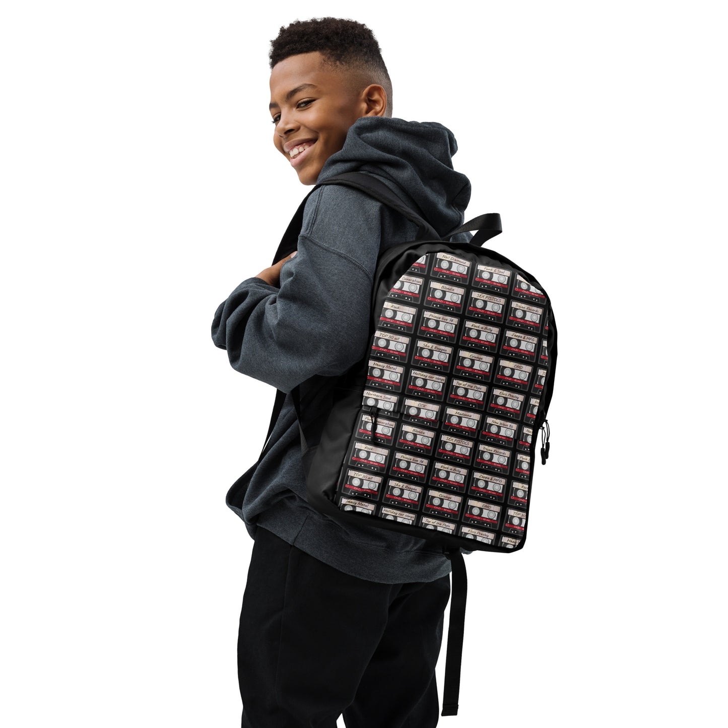 Music Cassette Backpack