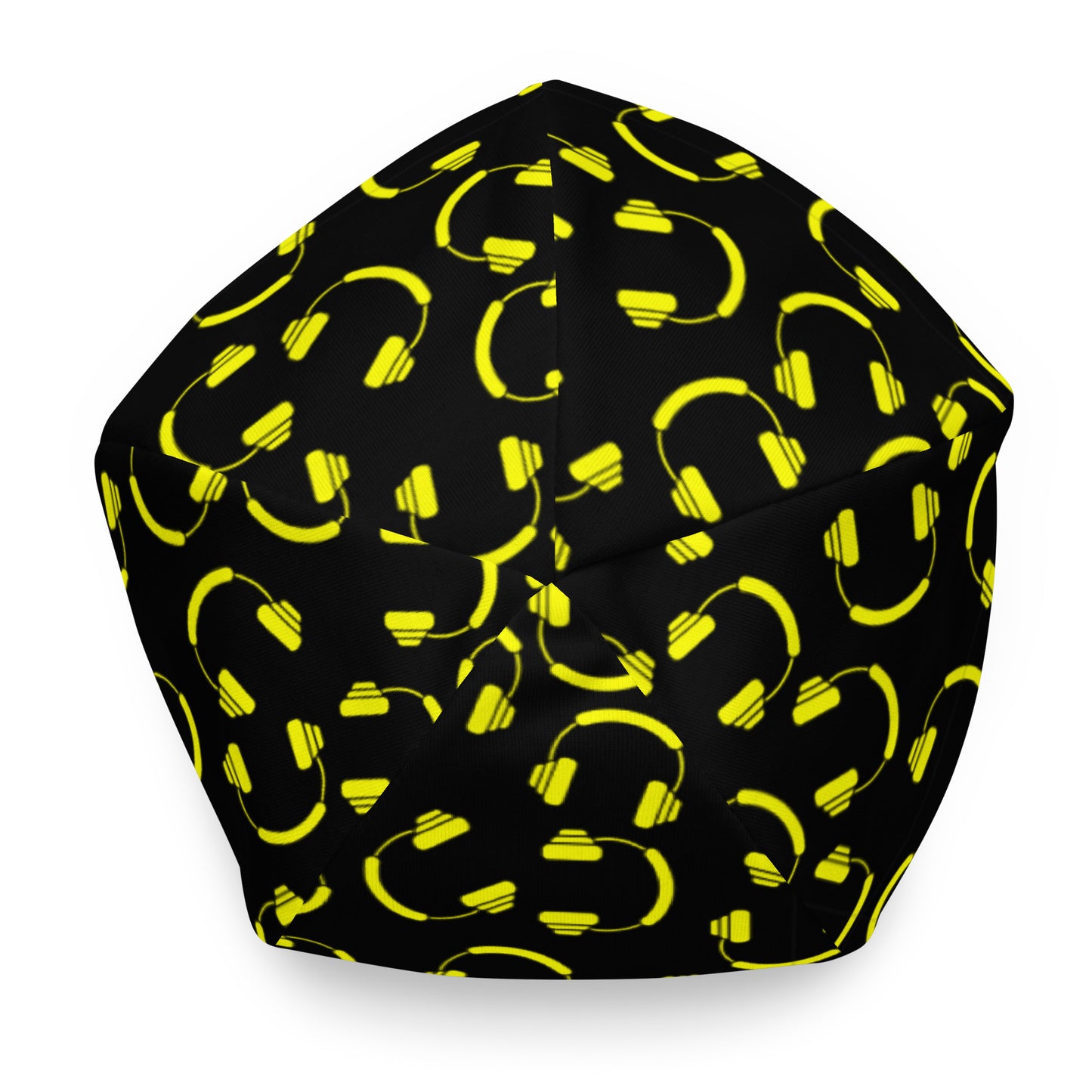 smiley dj headset All-Over Print Beanie