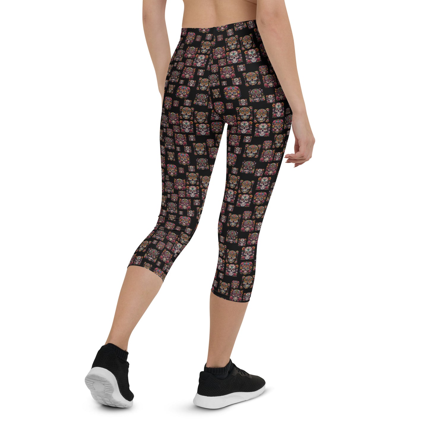 sugar skull Capri Leggings