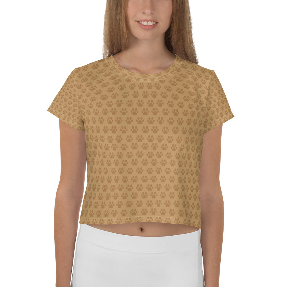 Pet Pawn All-Over Print Crop Tee