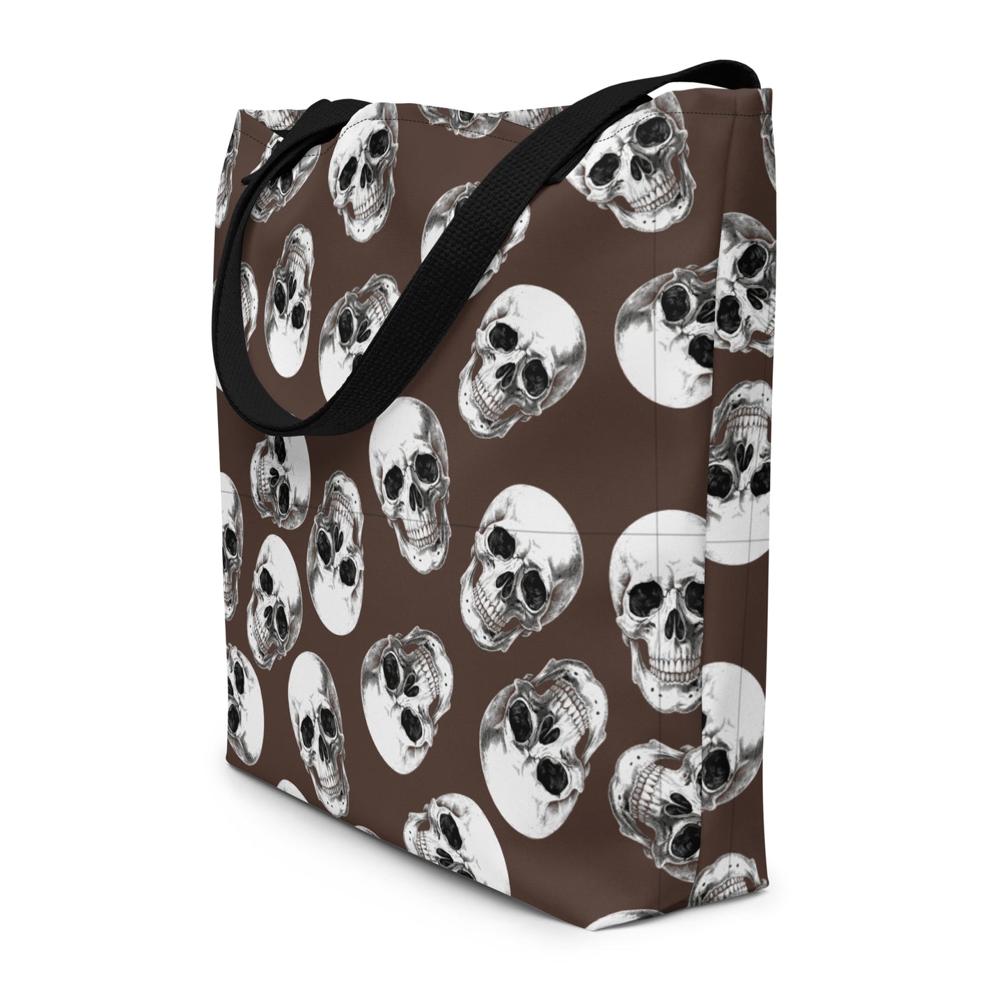 Rock skull All-Over Print Large Tote Bag