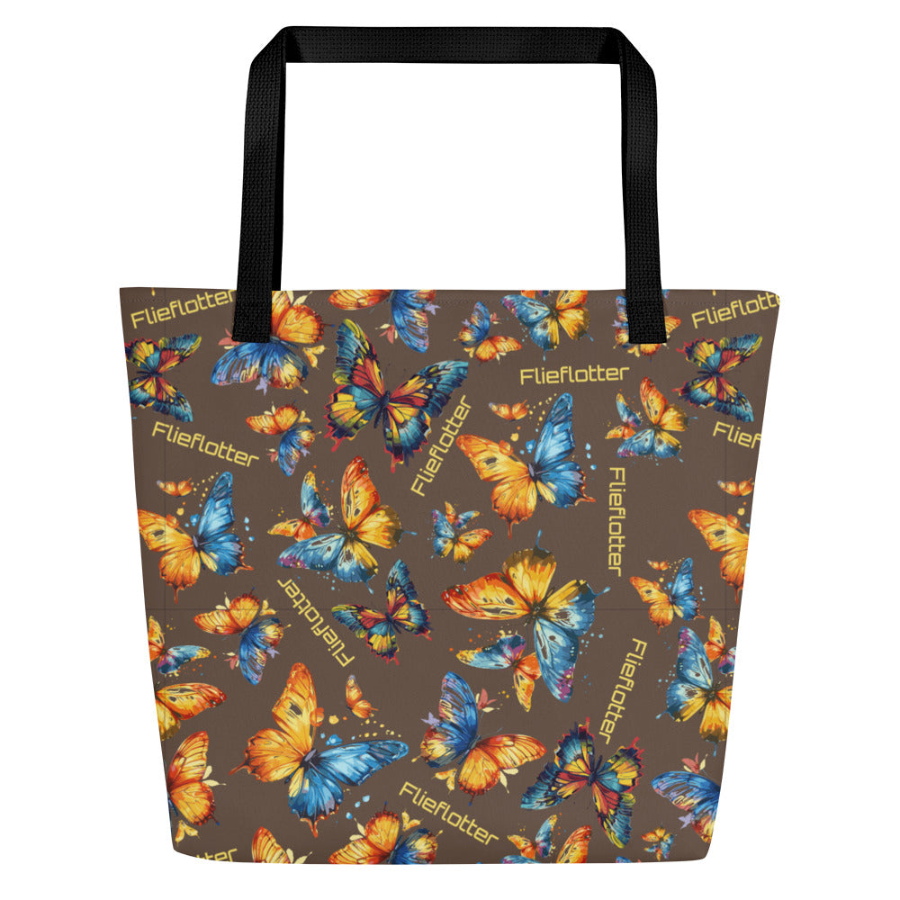 flieflotter butterfly All-Over Print Large Tote Bag