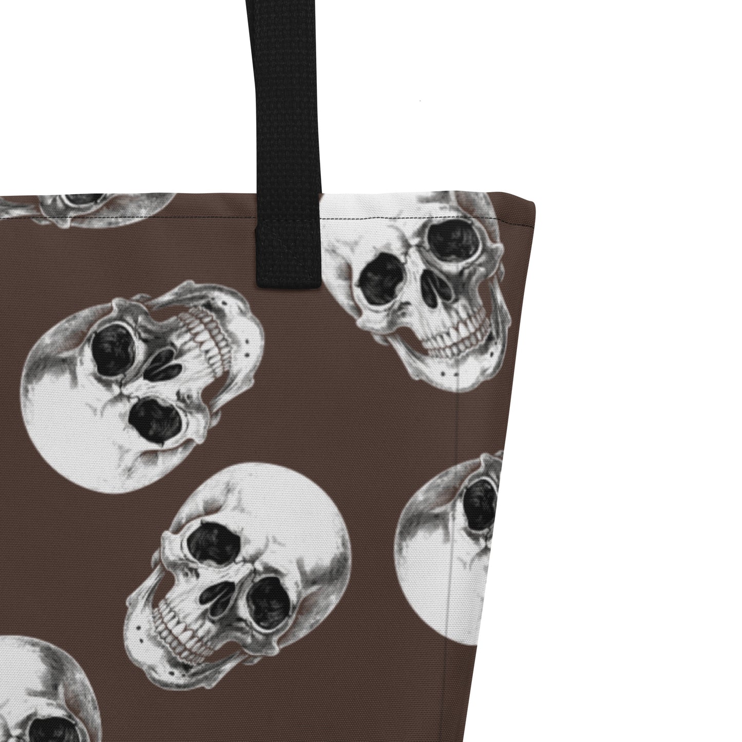 Rock skull All-Over Print Large Tote Bag