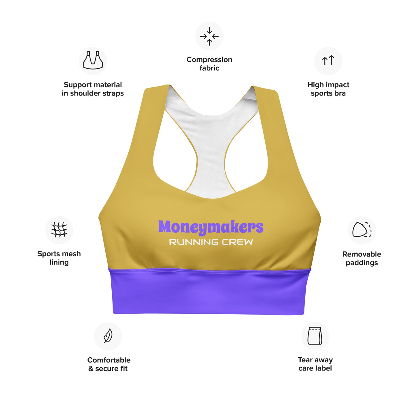 muzign sportgear Longline sports bra