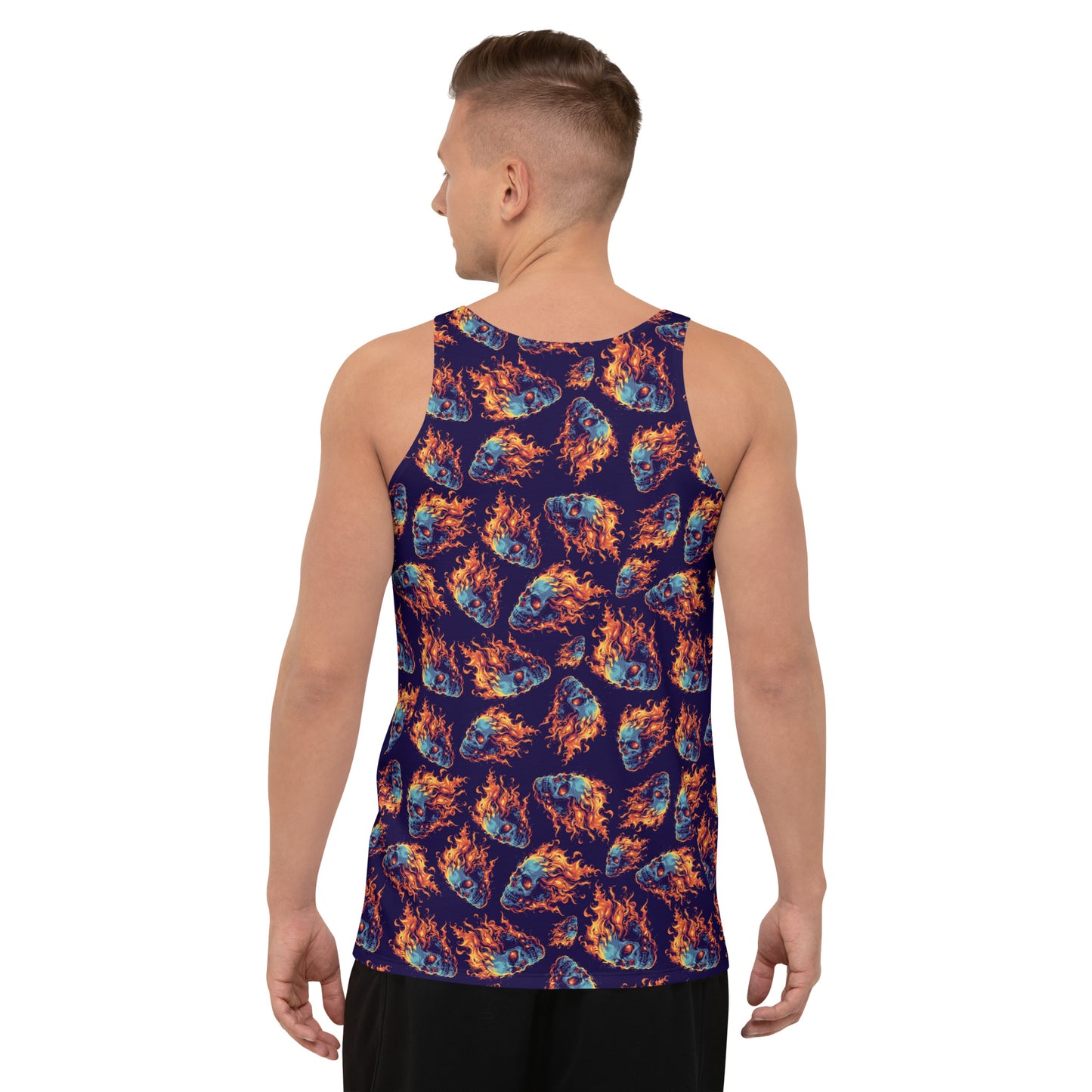 Fire Skull Unisex Tank Top