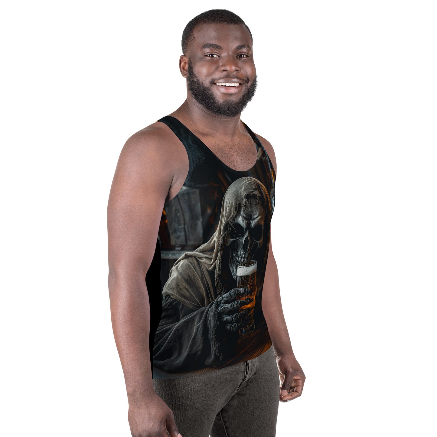 Dead with Beer Unisex Tank Top