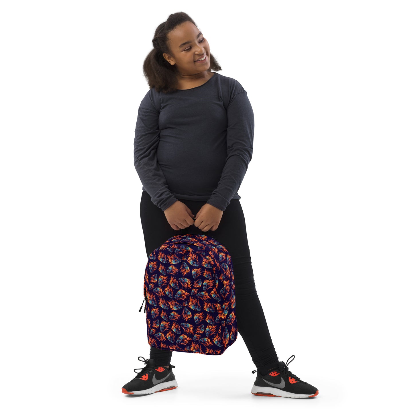 fire skulls Minimalist Backpack
