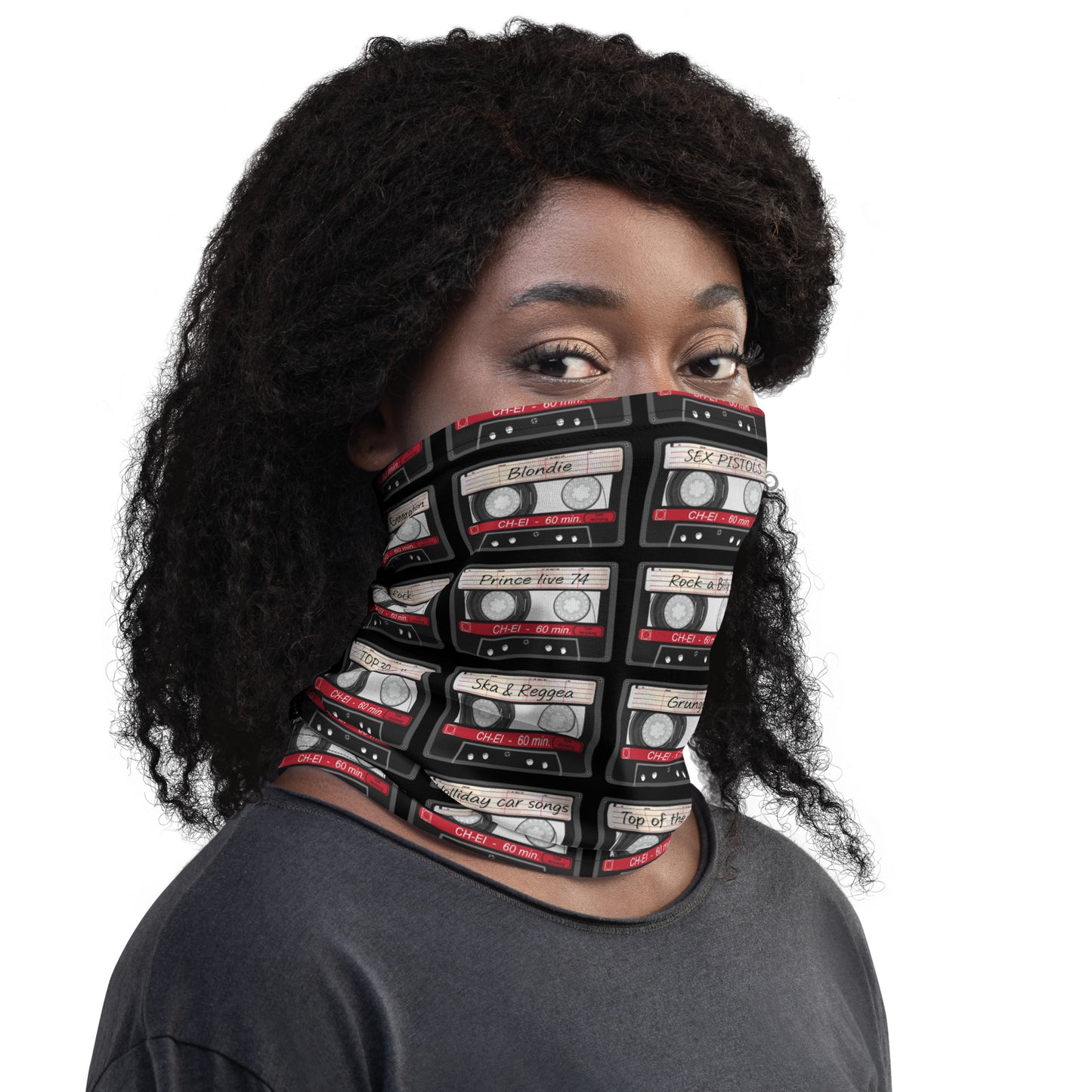 Music Cassette Neck Gaiter