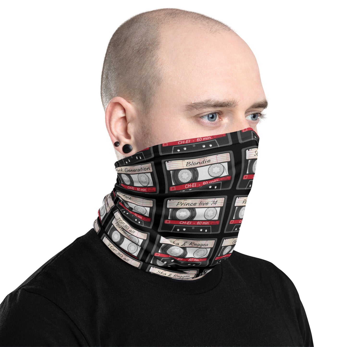 Music Cassette Neck Gaiter