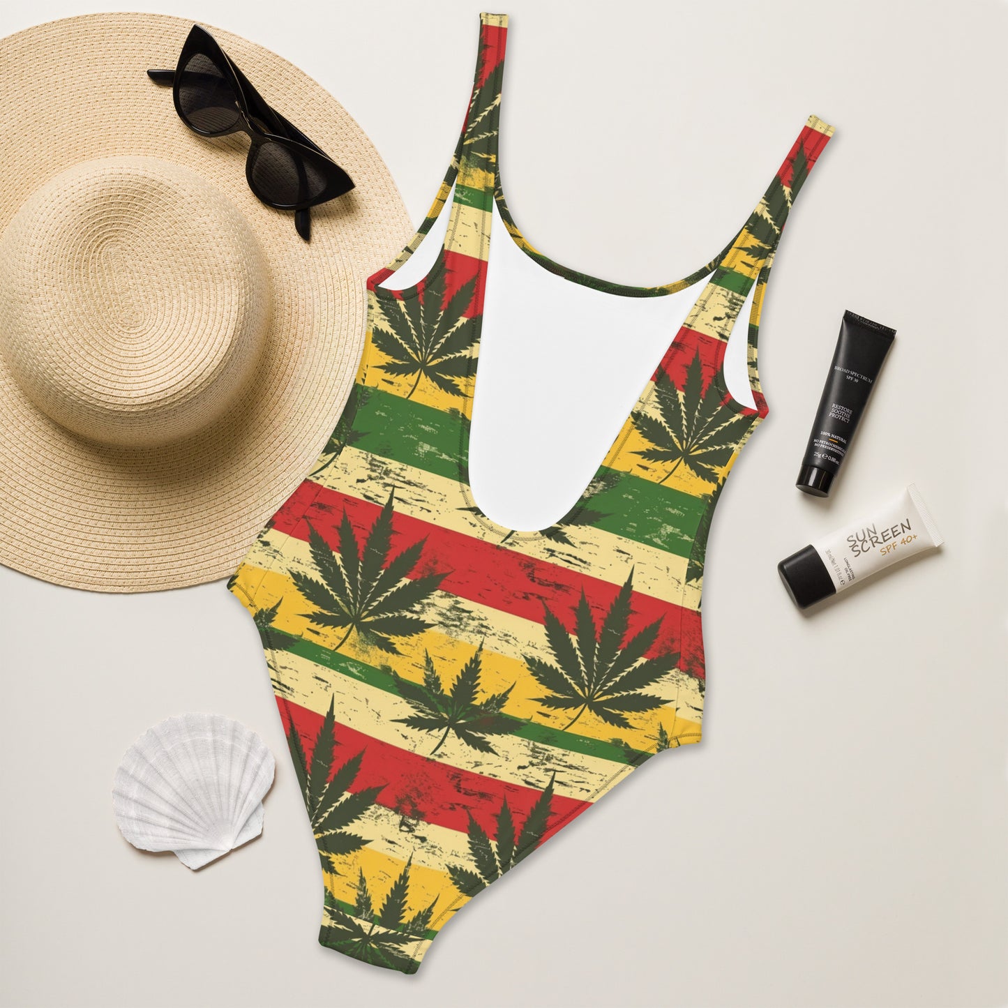 jamafrican crew One-Piece Swimsuit