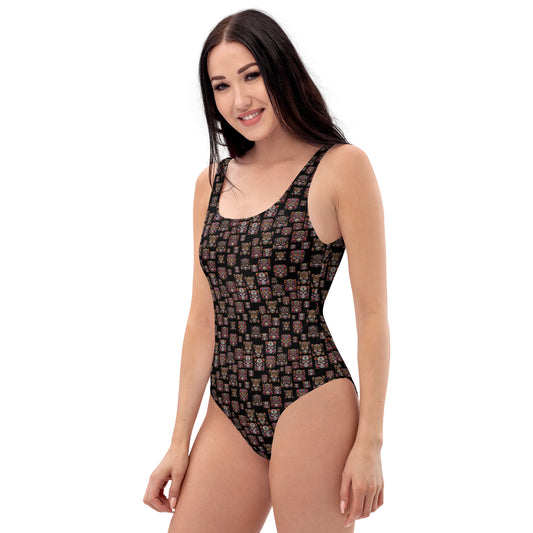 sugar skull One-Piece Swimsuit