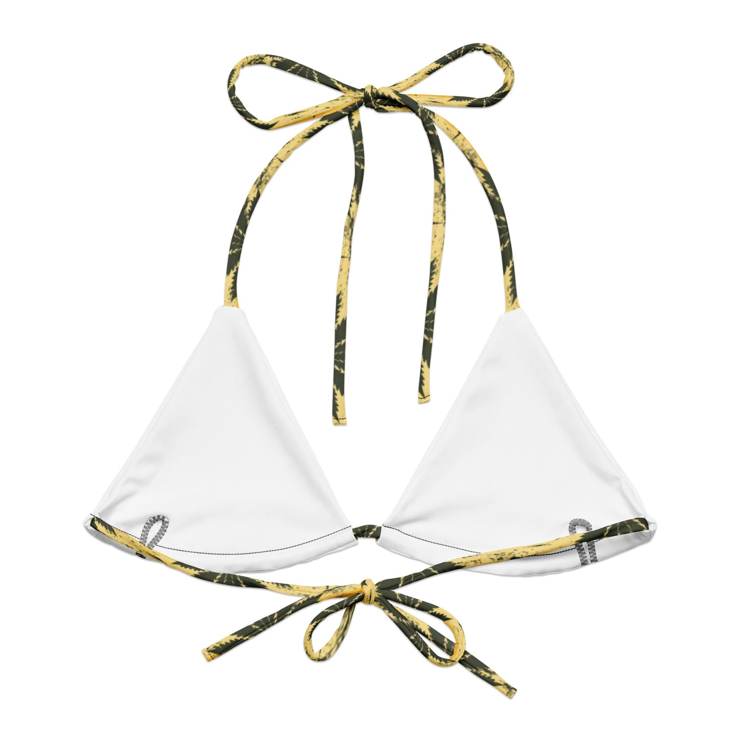 Jamafrican crew All-over print recycled string bikini top