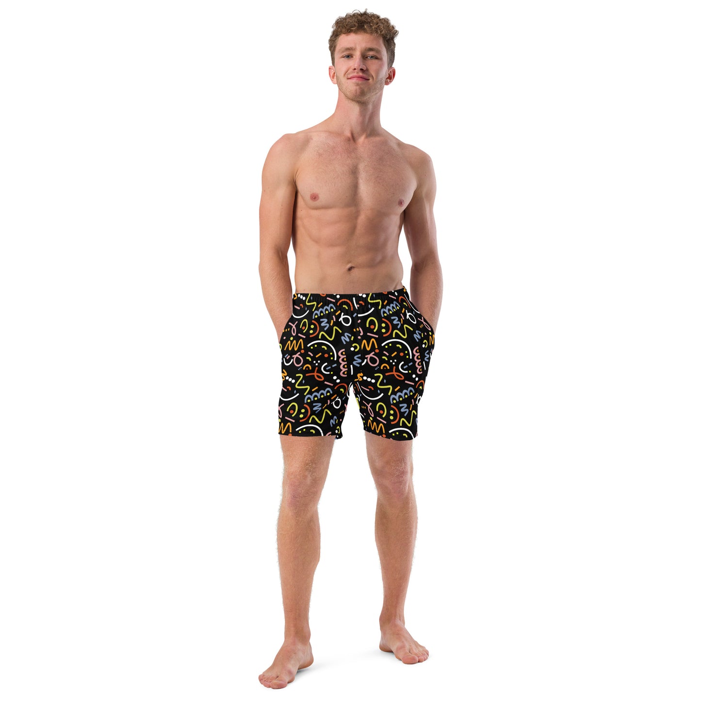 Balls and stripes Men's swim trunks