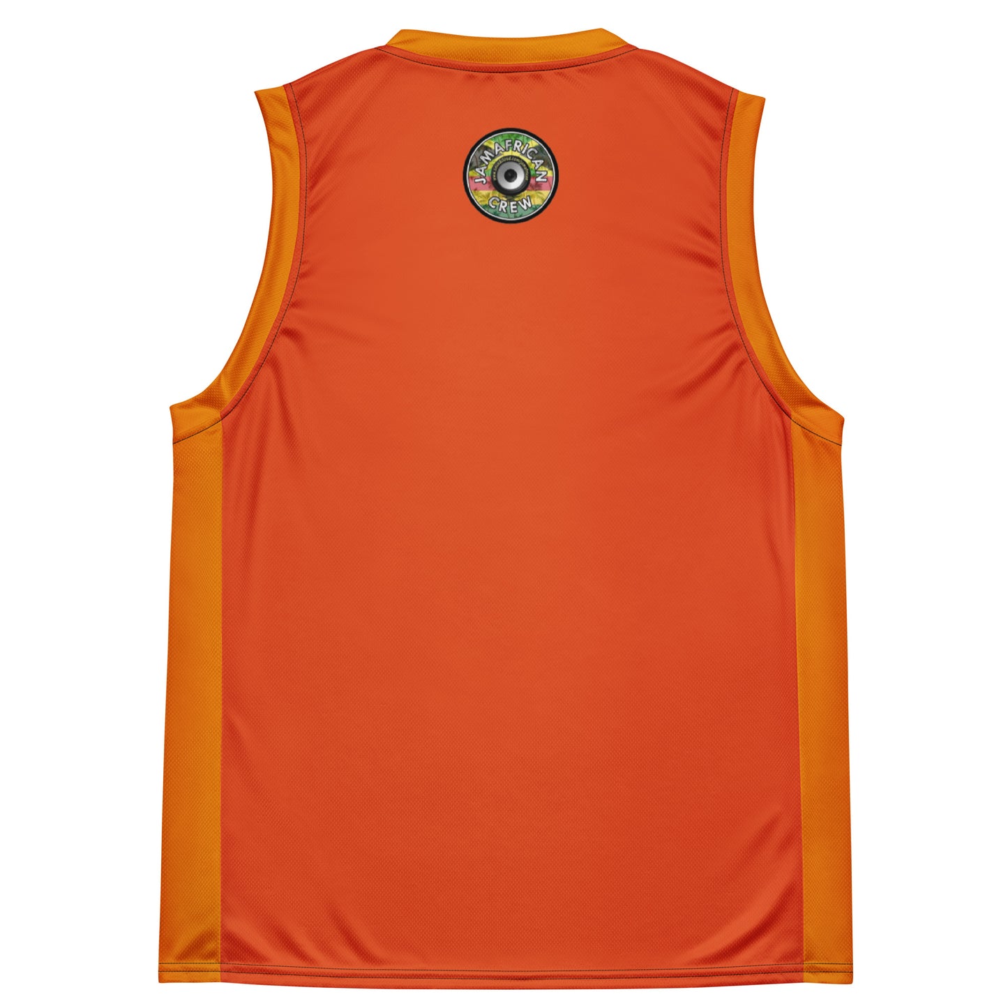 Jamafrican crew Recycled unisex basketball jersey orange