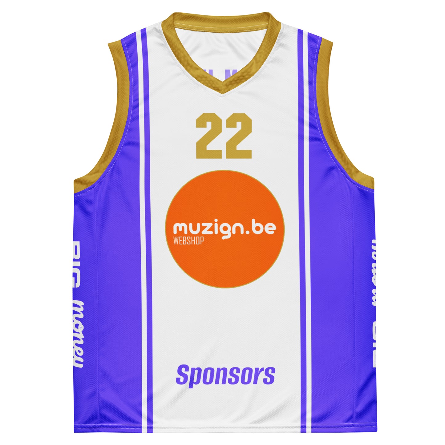 Muzign sportgear Recycled unisex basketball jersey