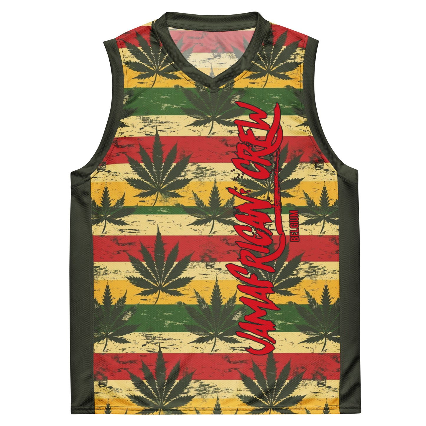 Jamafrican crew Recycled unisex basketball jersey