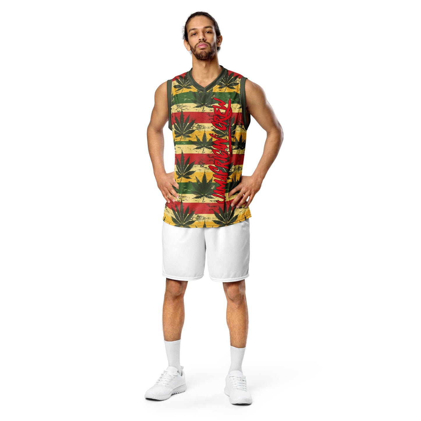 Jamafrican crew Recycled unisex basketball jersey