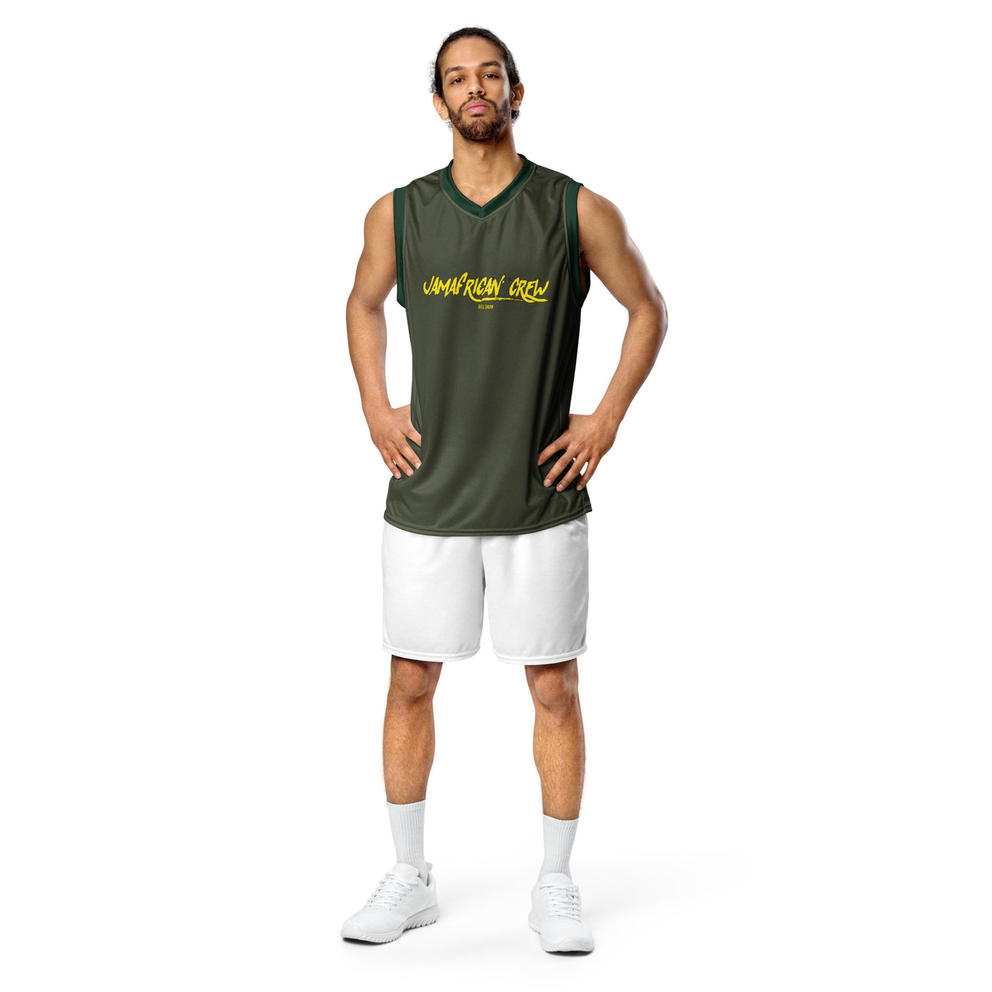 jamafrican crew Recycled unisex basketball jersey