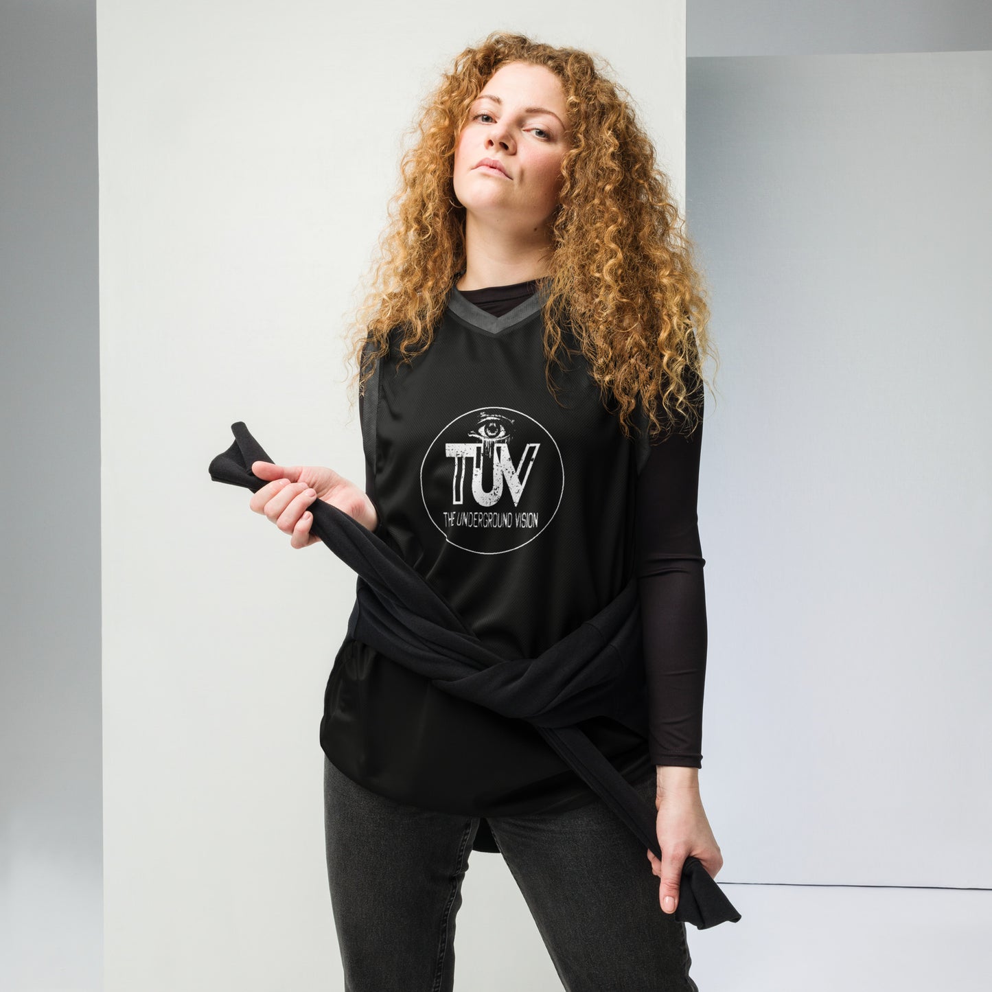 TUV the Undergound Vision Recycled unisex basketball jersey