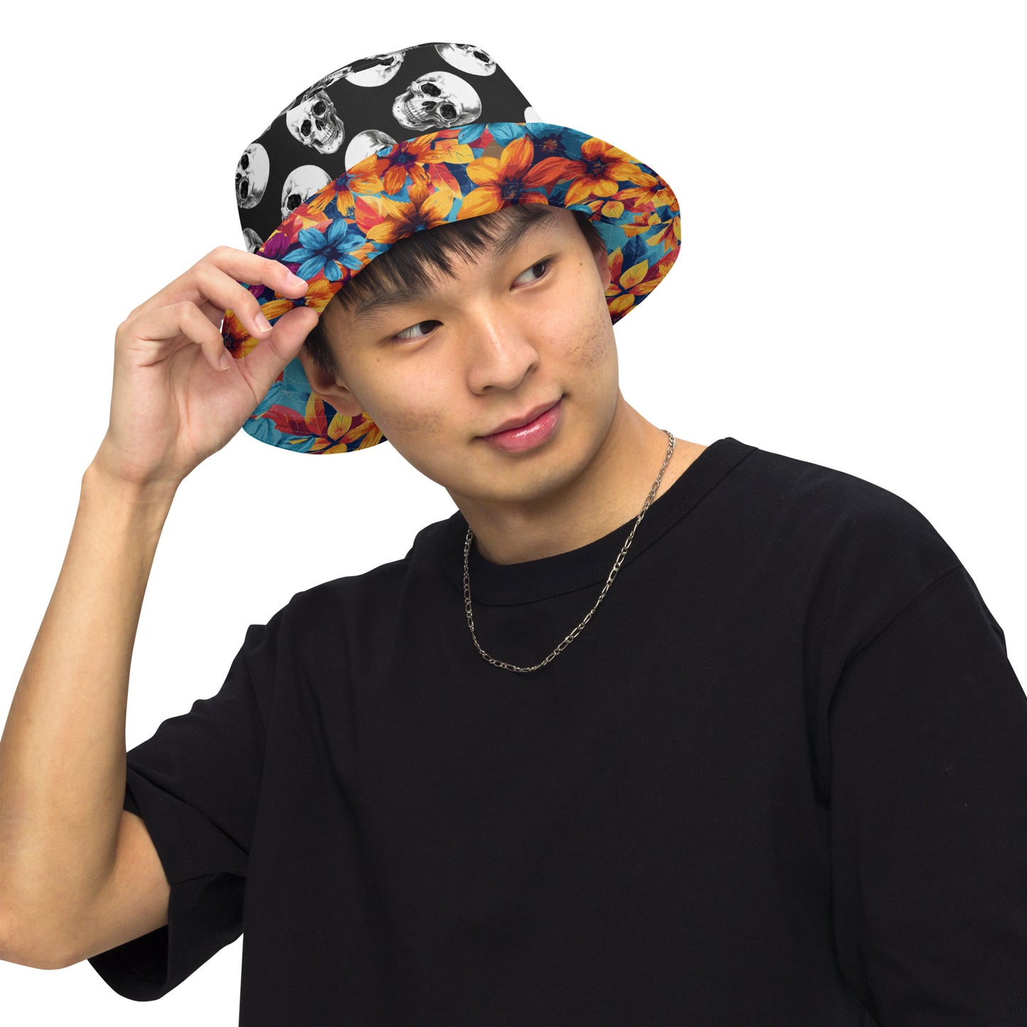 Flower Power Reversible bucket hat