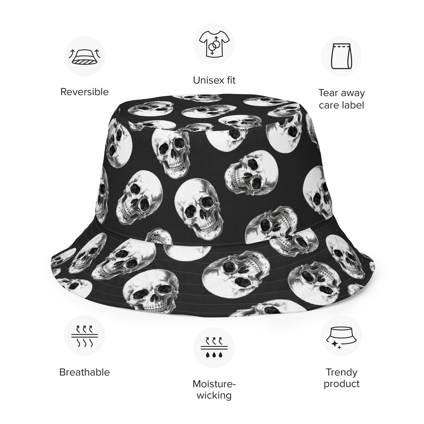 Flower Power Reversible bucket hat