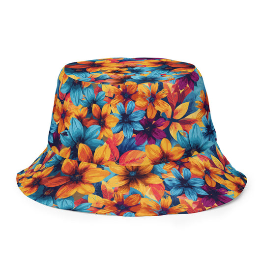 Flower Power Reversible bucket hat