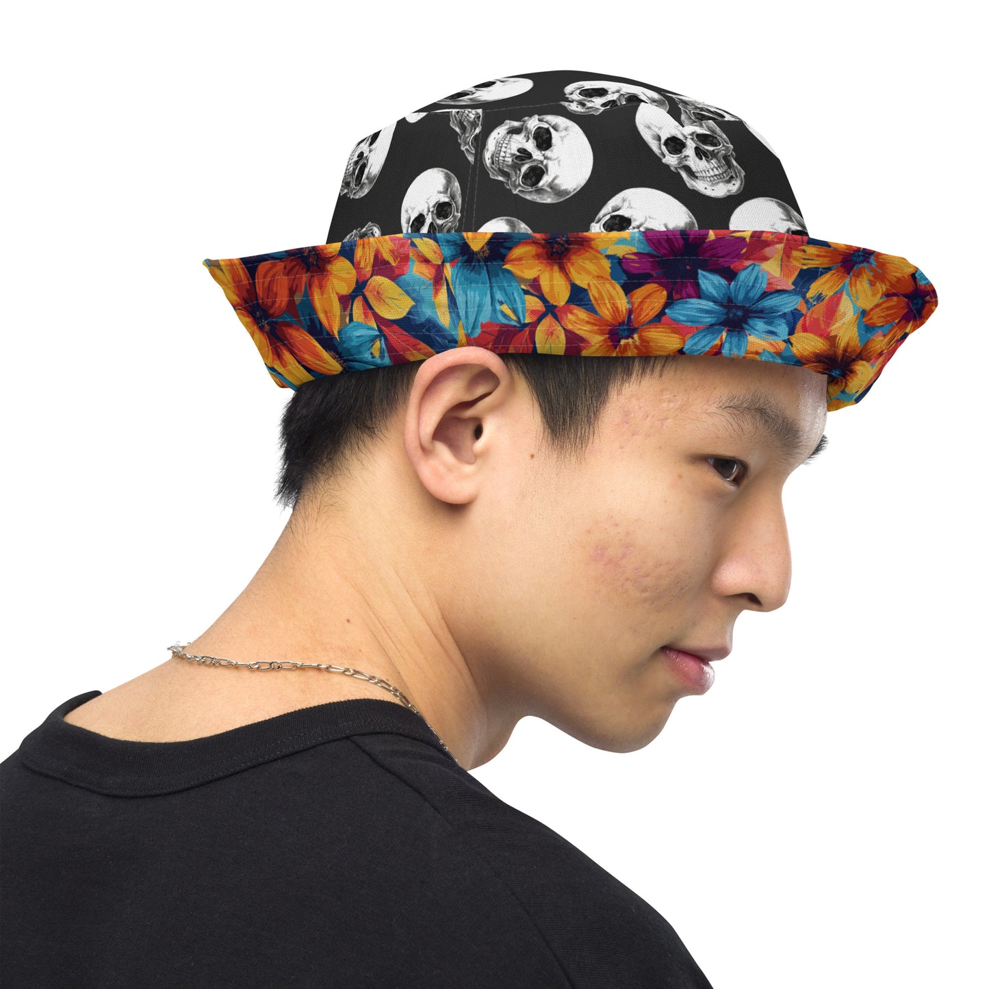 Flower Power Reversible bucket hat