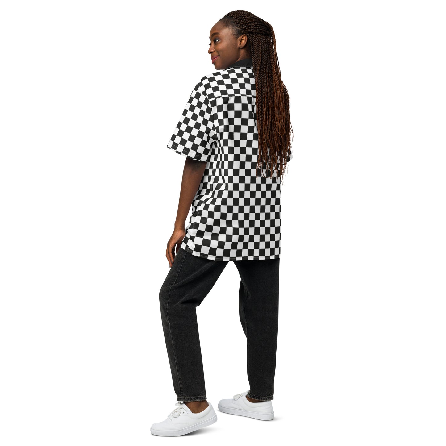 Checkered ska Unisex button shirt