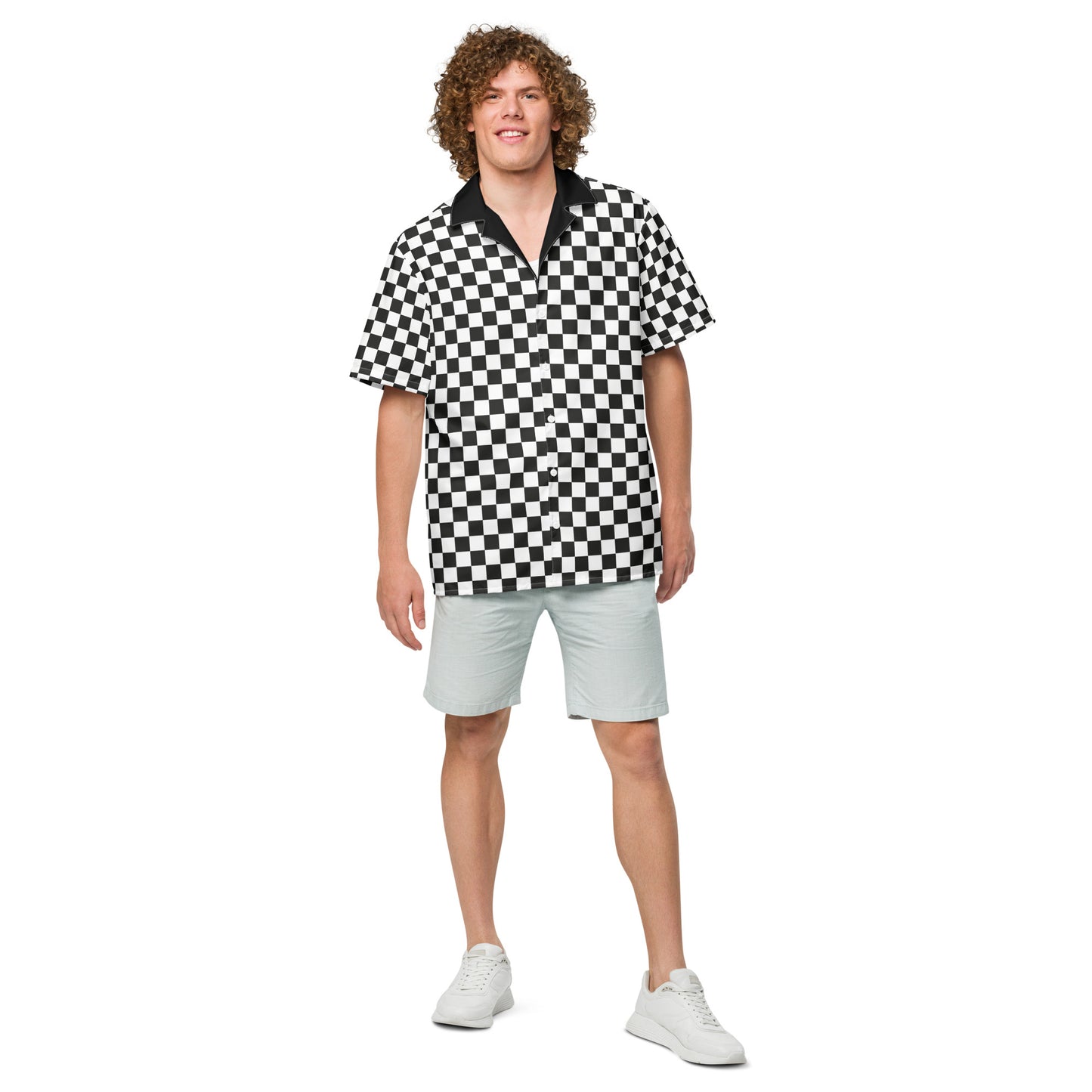 Checkered ska Unisex button shirt