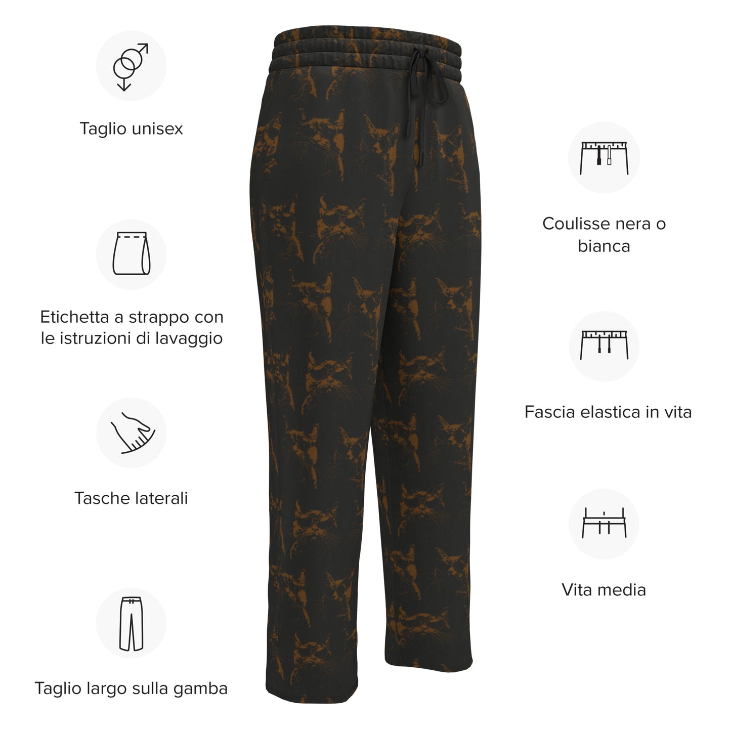 cool cat Wide-leg joggers