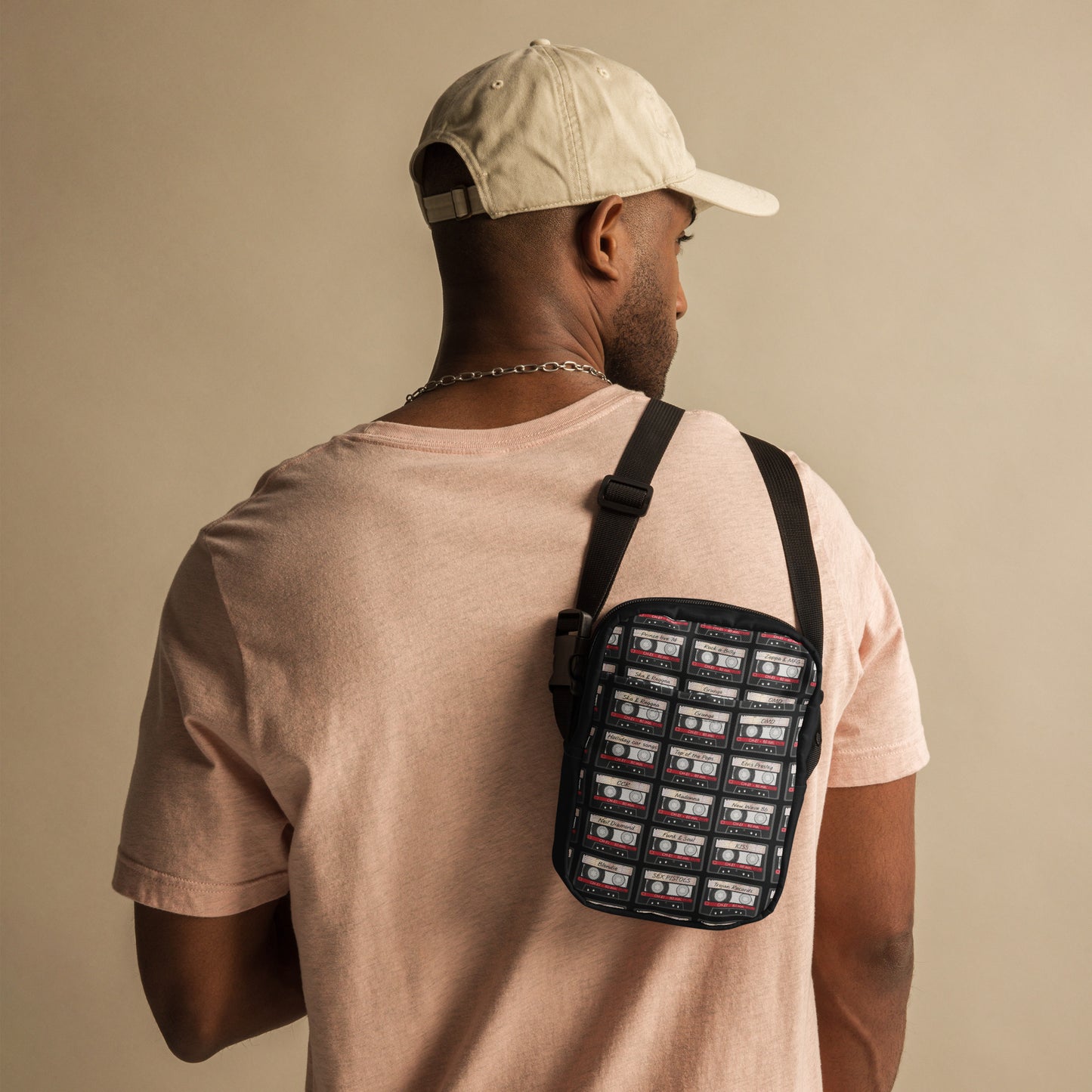 Music Cassette Utility crossbody bag