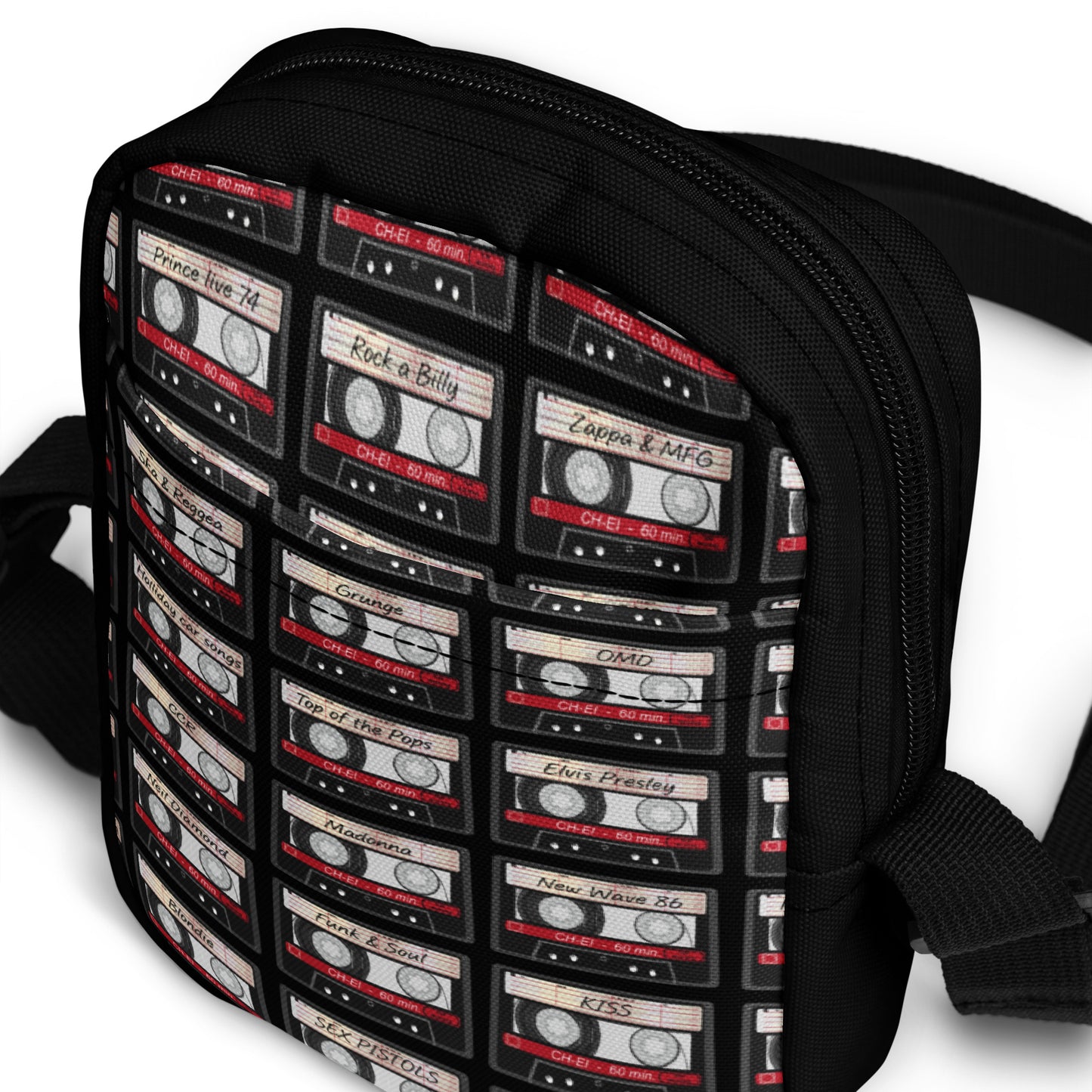 Music Cassette Utility crossbody bag