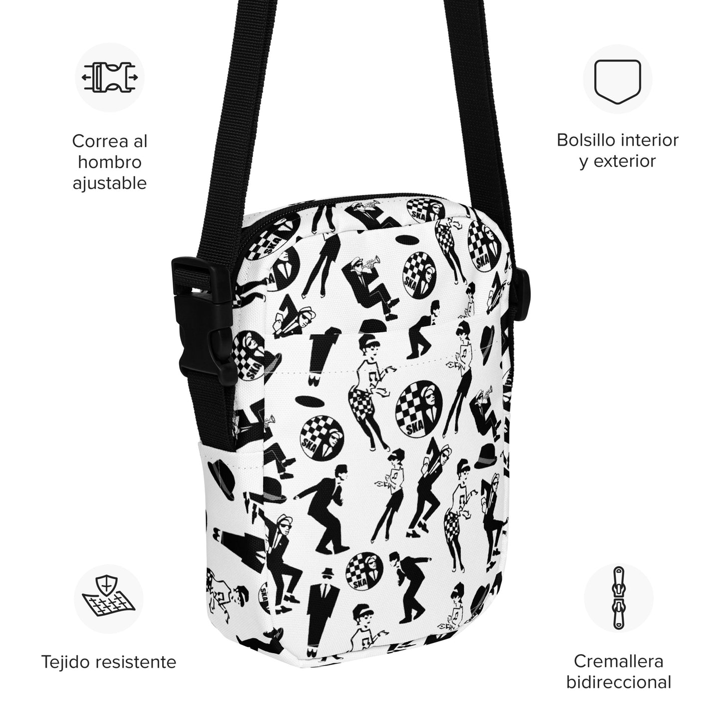 Ska 2 Tone Utility crossbody bag