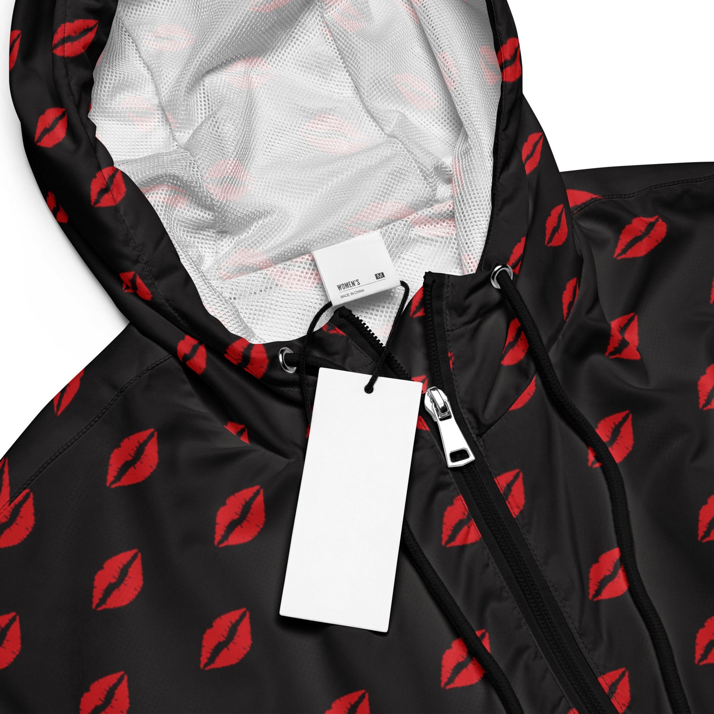 kiss lips Women’s cropped windbreaker