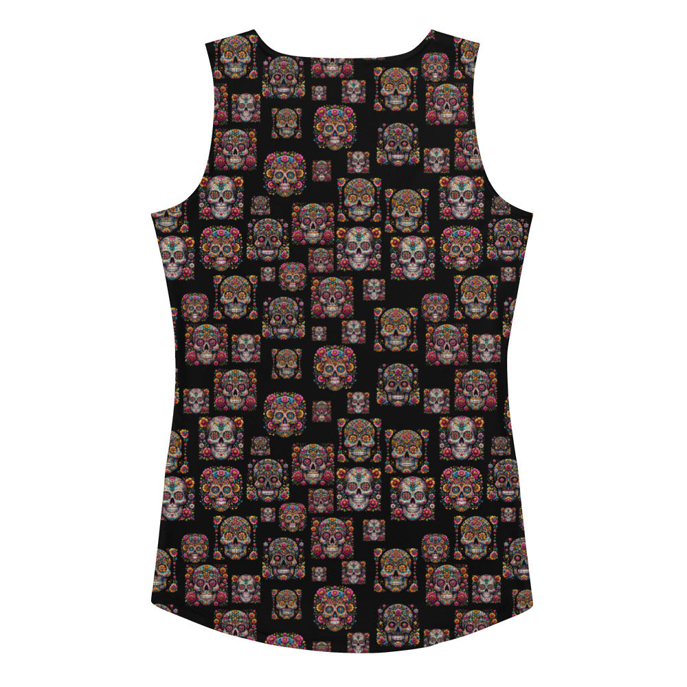 Sugar Skull Sublimation Cut & Sew Tank Top