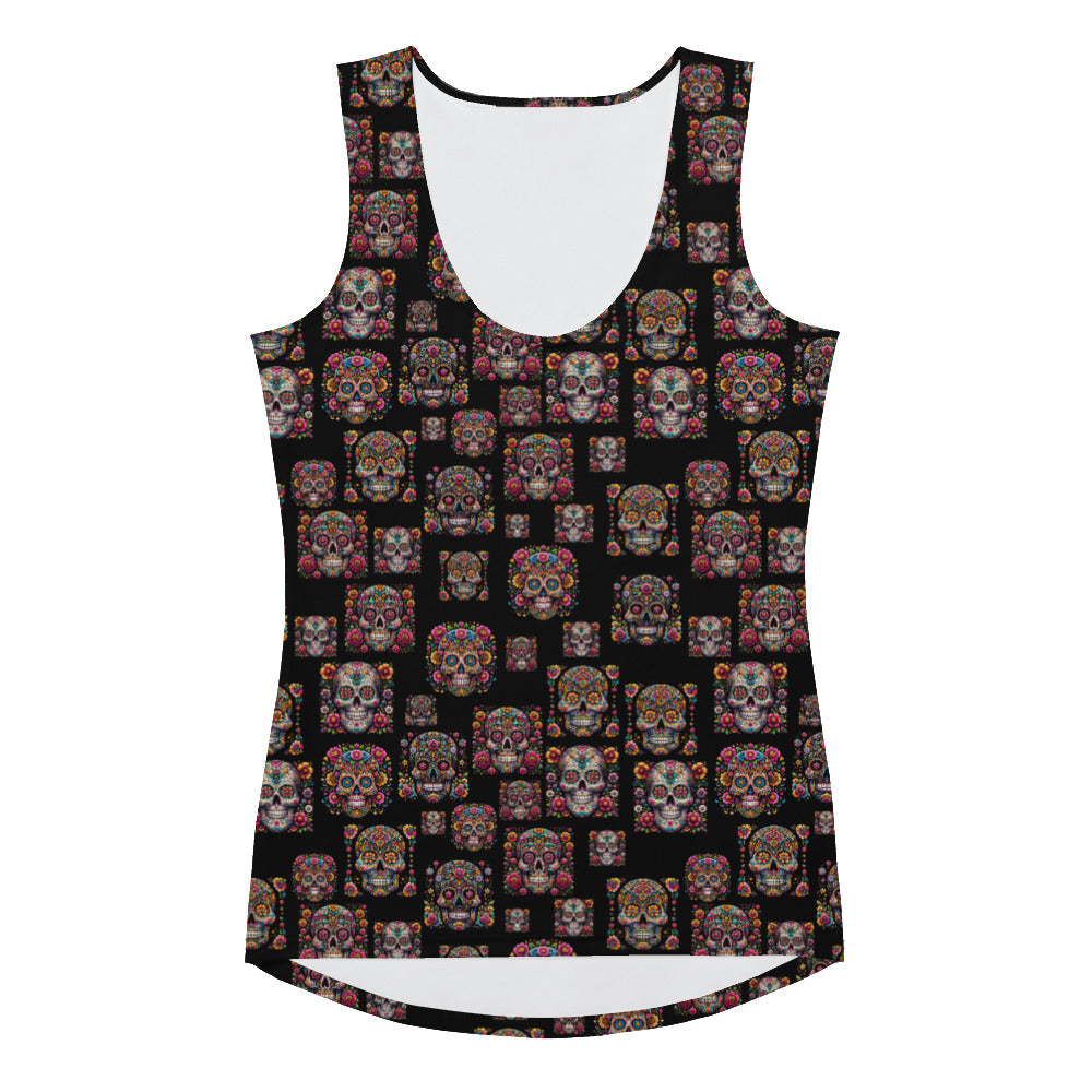 Sugar Skull Sublimation Cut & Sew Tank Top