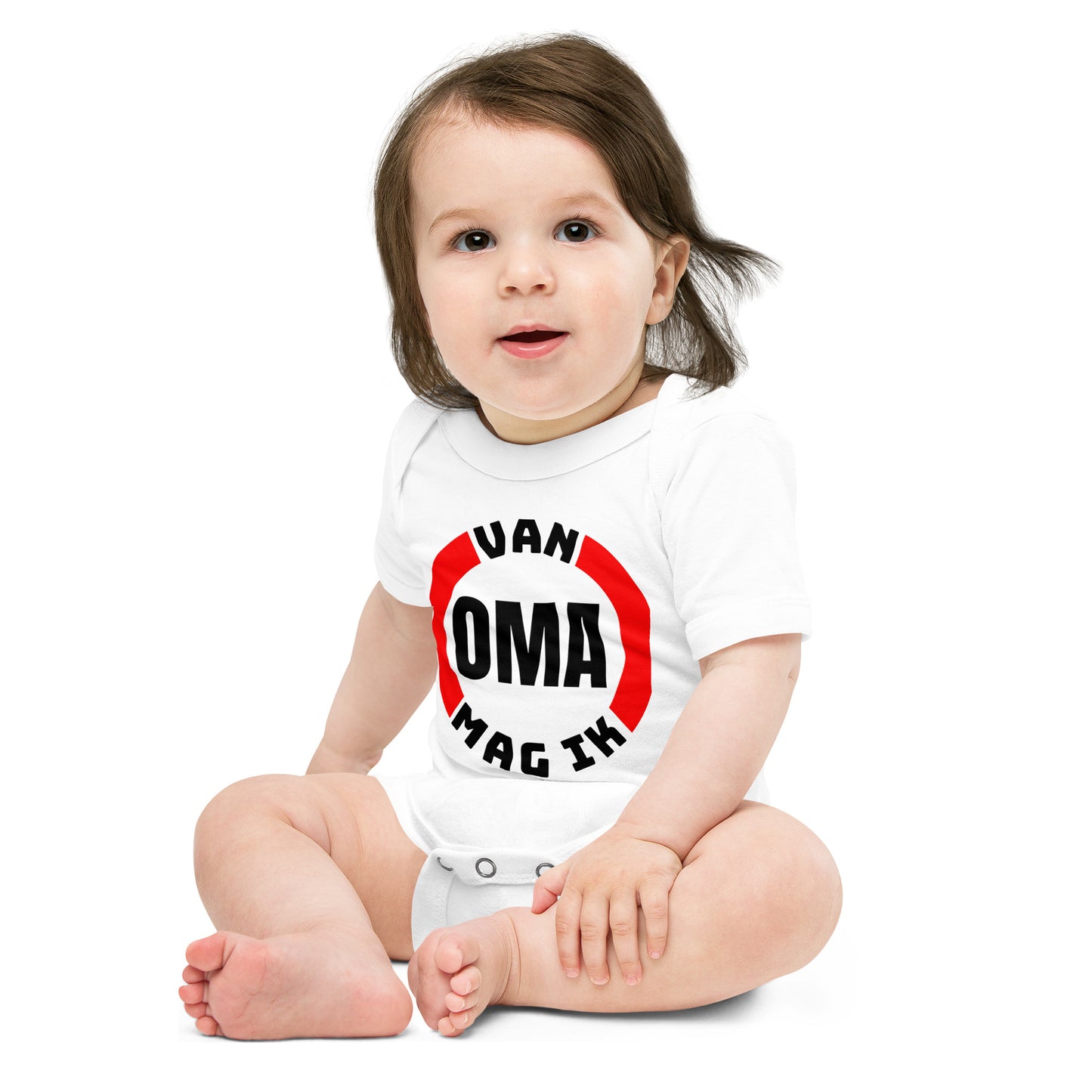 ik mag van oma Baby short sleeve one piece