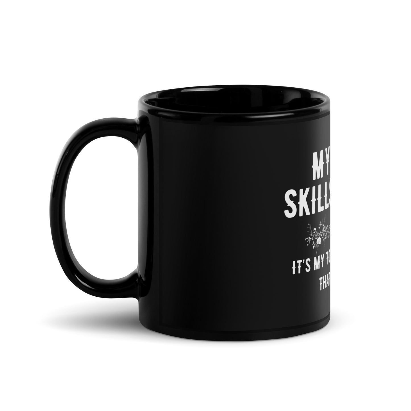 tollerance to idiots Black Glossy Mug