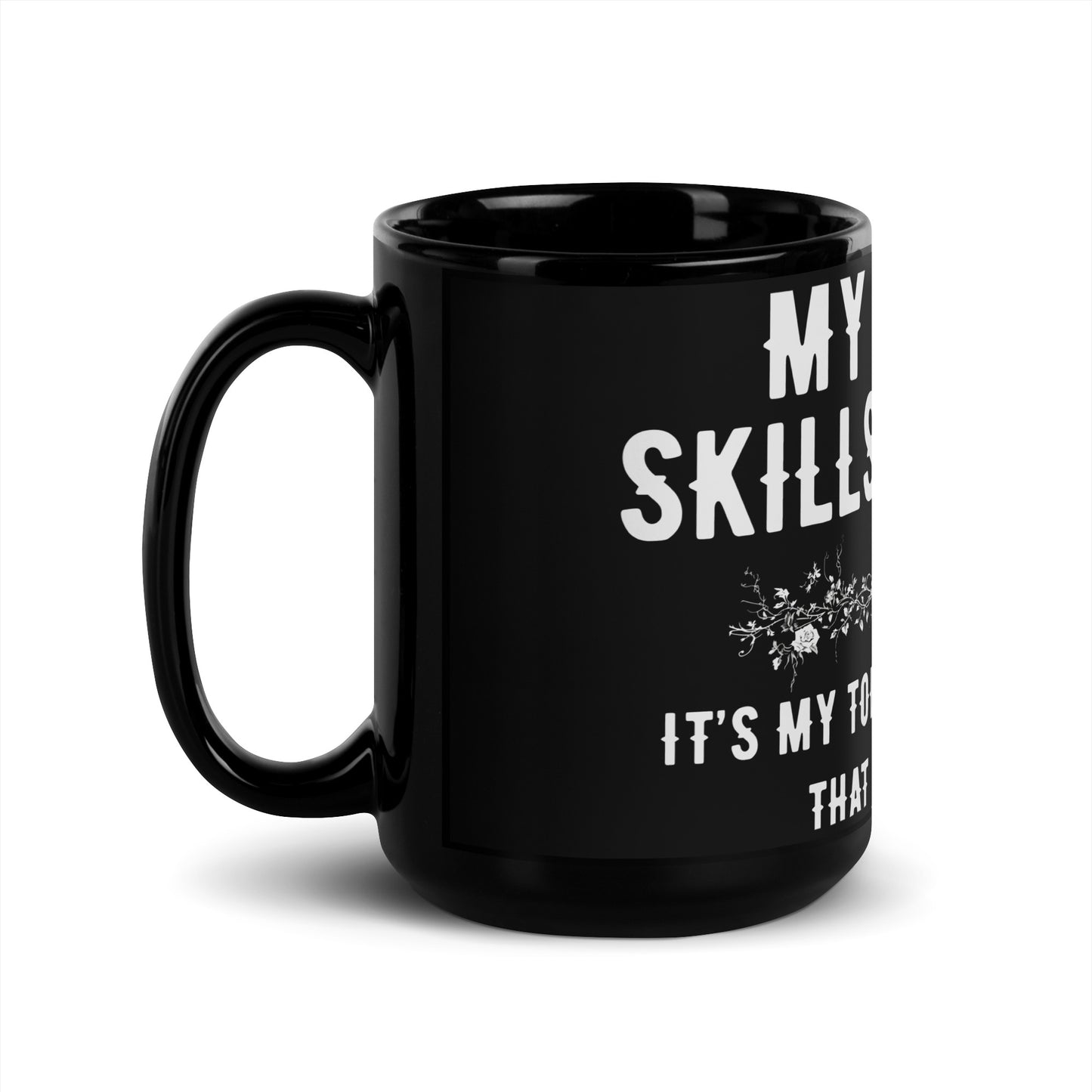 tollerance to idiots Black Glossy Mug