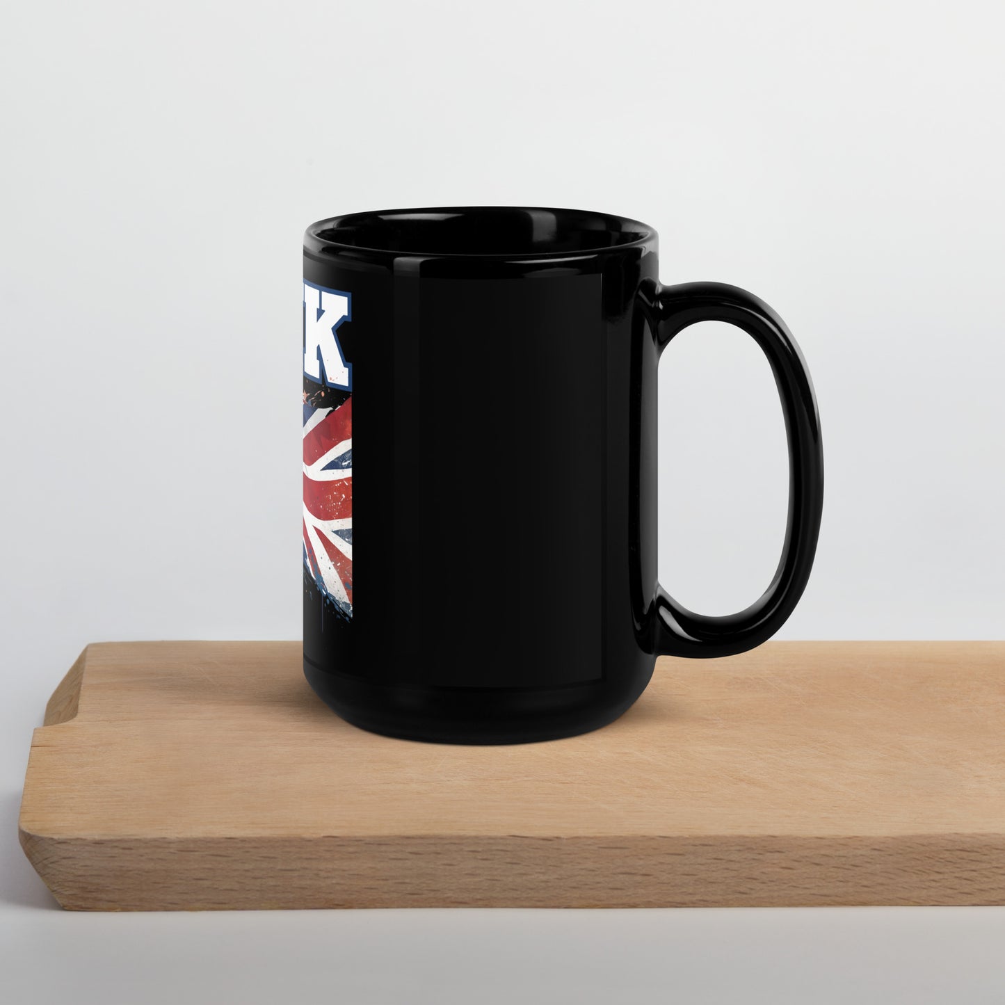 FCUK Union Jack Black Glossy Mug