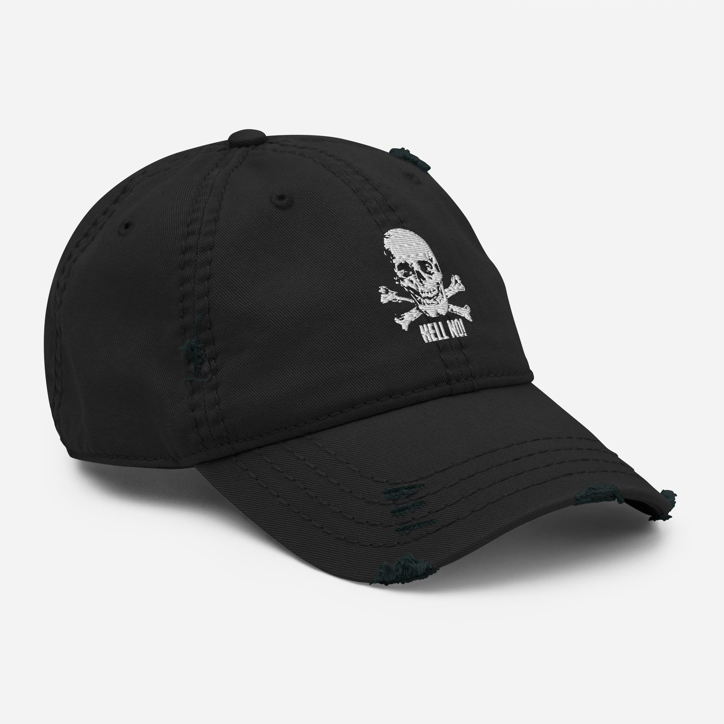 Hell No Distressed Dad Hat